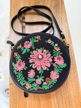 Clare V Circle Clutch - Black Mexican Floral
Original: $275
